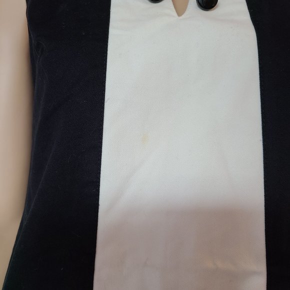 ZARA BASIC Black & White Color Block Dress S - Picture 2 of 7